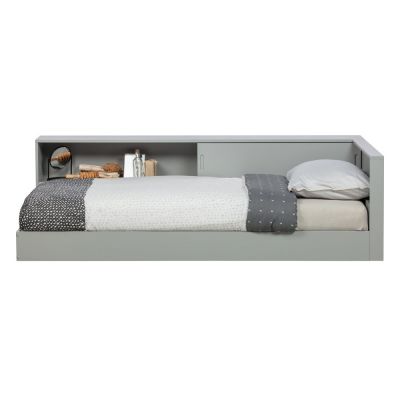 Pat single din lemn de pin WOOOD Connect, 90 x 200 cm, gri Pat single din lemn de pin WOOOD Connect, 90 x 200 cm, gri