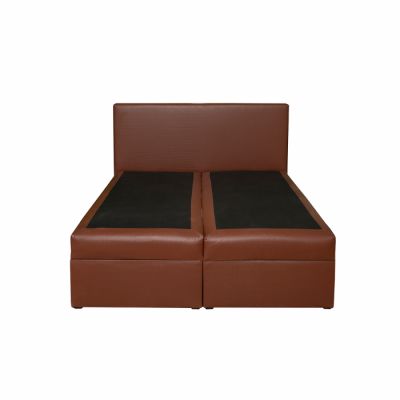 Pat tapitat BOXSPRING VISTA EC, 160x200 cm, cu sezut rabatabil, spatiu depozitare