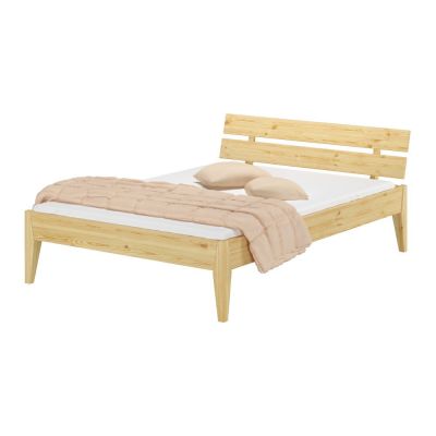 Pat în culoare naturală din lemn de pin 90x200 cm Torino – Olivia Living