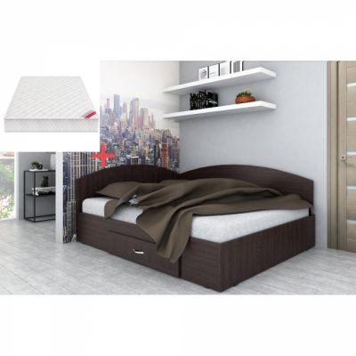 Set Pat Colt 160 + Saltea Mattress, Wenge