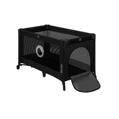 Patut pliant, Lionelo, Stefi, Cu un nivel, Cu intrare laterala cu fermoar, 2 roti, 120x60 cm, Conform cu standardul european de securitate EN 716, Negru Patut pliant, Lionelo, Stefi, Cu un nivel, Cu intrare laterala cu fermoar, 2 roti, 120x60 cm, Conform cu standardul european de securitate EN 716, Negru